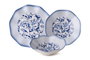 Hermia GBSNES24KY4R3214 Set de Cena de Porcelana de 24 Piezas Apto Lavavajillas y Microondas